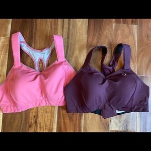 Moving Comfort Racerback Bras (Juno) both are size 38C